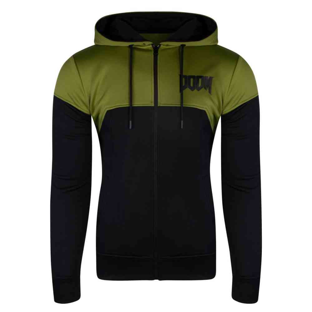 Doom - Mixom Manufactured Teq Vest met capuchon - Zwart/Groen